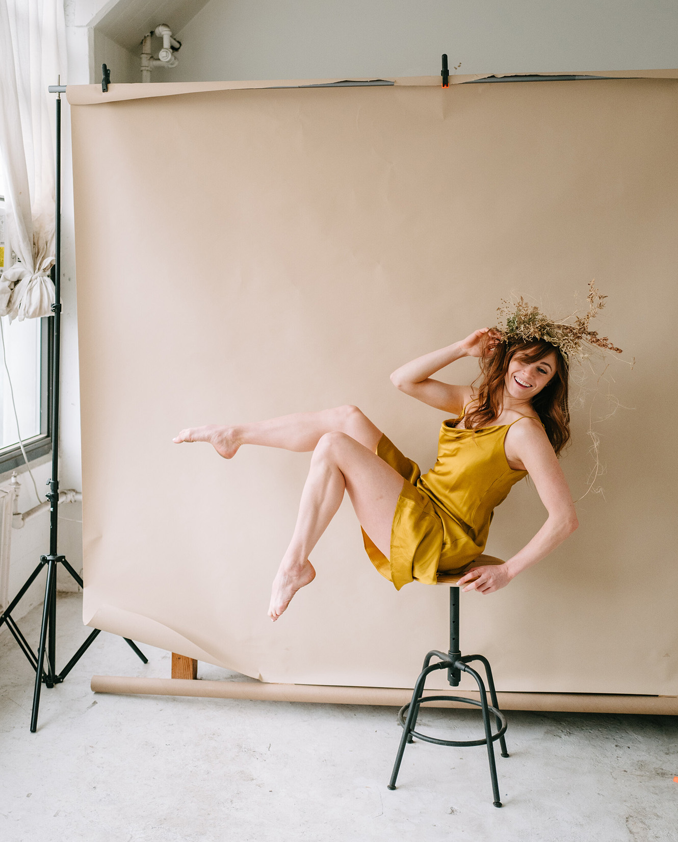 девушка и цветы